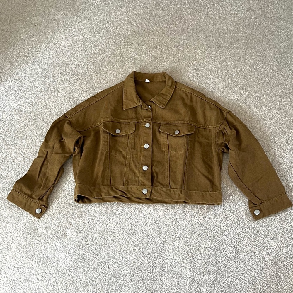 Brown denim jacket
